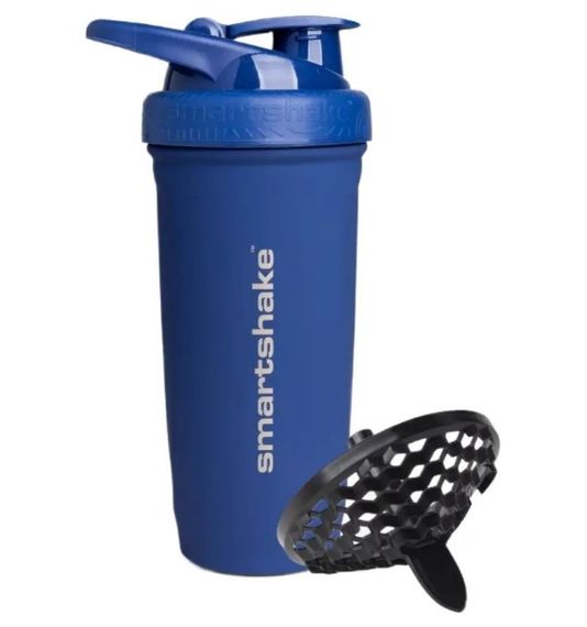 Шейкер спортивний SmartShake металевий Reforce Stainless Steel 30oz/900 мл Navy Blue (11153101) | Зображення 7