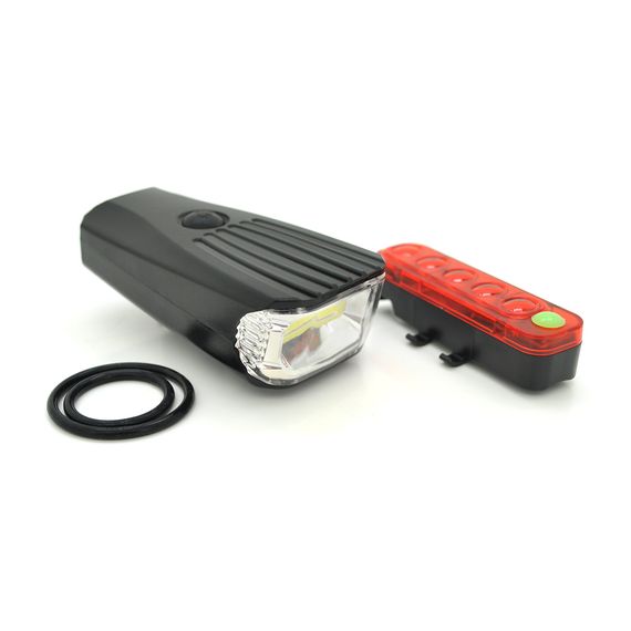 Набір ліхтарик+ стоп QX-T0105, 3+4 режими, Box
