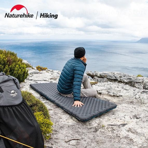 Матрац надувний надлегкий Naturehike CNH22DZ018, із мішком для надування, прямокутний зелений 183 см | Зображення 4