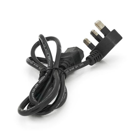 Кабель питания UK 1.2m,0.5mm,PC-184/2 CPCS-C13 3 pin (китайский роз.),Black,OEM | Зображення 1