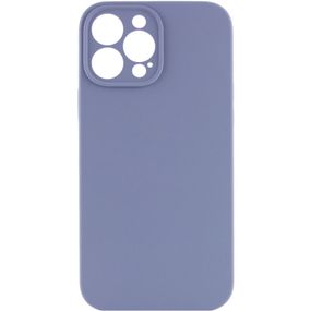 Чохол Silicone Case Full Camera Protective (AA) NO LOGO для Apple iPhone 15 Pro Max (6.7") Сірий / Lavender Gray