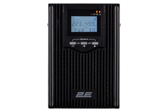 Джерело безперебійного живлення 2E  PS1000L, 1000VA/800W, на зовнішні АКБ 2*12В, 2xSchuko+1xC13 (2E-PS1000L) | Зображення 2