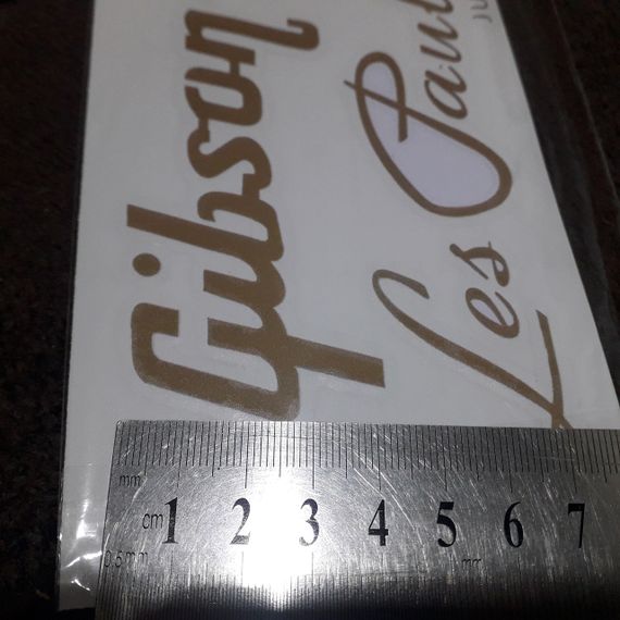 Логотип деколь 85*41 мм Gibson Les Paul LP SG ES logo лого НАКЛЕЙКА | Зображення 3