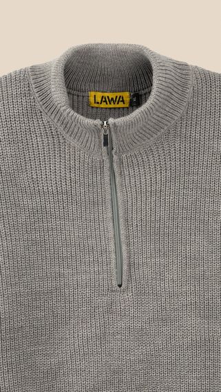 Джемпер однотонний чоловічий LAWA MBC02388 S Сірий shop (2888000018649) | Зображення 1