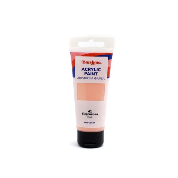 Акриловая краска глянцевая Персиковая Brushme TBA60041 60 мл | Зображення 1