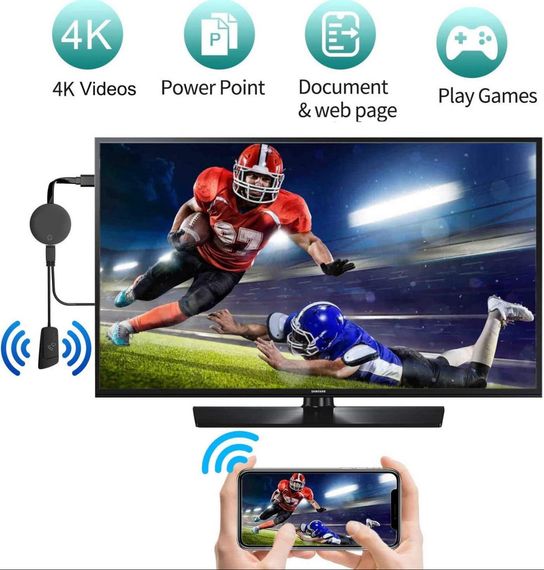 Бездротовий HDMI-адаптер для відображення, G59 2.4G 4K HDMI-адаптер для телевізора з відео та аудіо, адаптер Plug and Play | Зображення 8