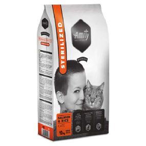 Корм Amity Sterilized Salmon сухой с лососем для стерилизованных котов 10 кг