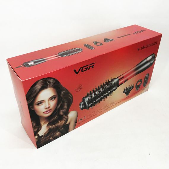 Фен для волос 2 режима температуры, Фен профессиональный домашний для волос Расческа-браш укладки DA-24 | Зображення 6