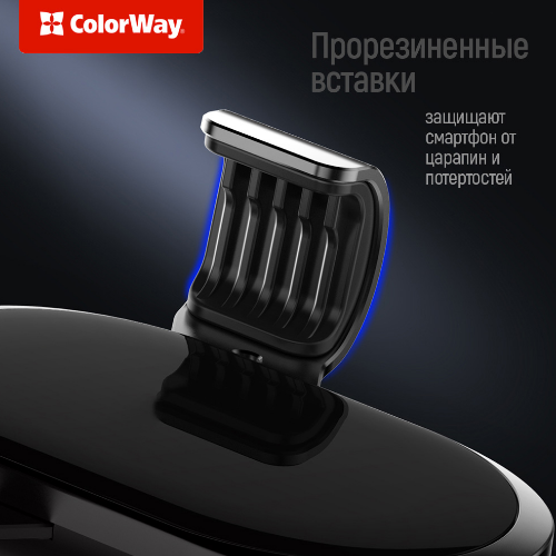 Тримач автомобільний для мобільного ColorWay CW-CHG01-BK чорний | Зображення 5
