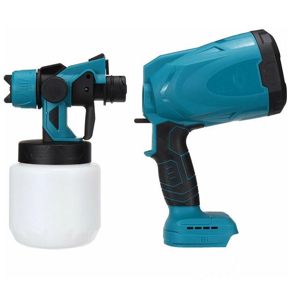 Аккумуляторный краскопульт 800мл + 2 аккумулятора 24В, JK-SG1 / Распылитель краски с регулировкой ширины / | Зображення 2