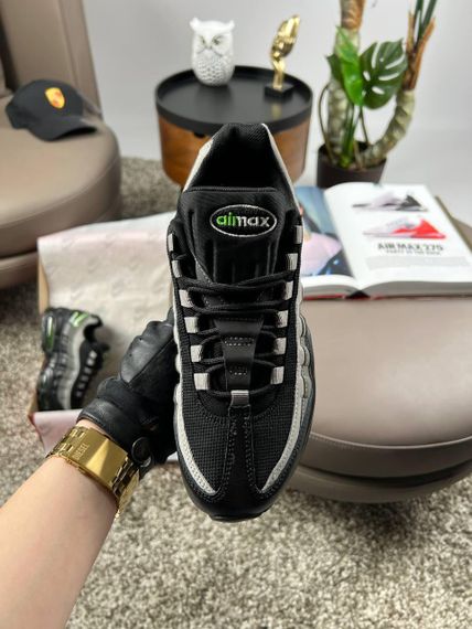 Кросівки  N1k2 M Air Max 95 PRM Black Grey Lime весна / літо / осінь A3590 43 27,5 | Зображення 3