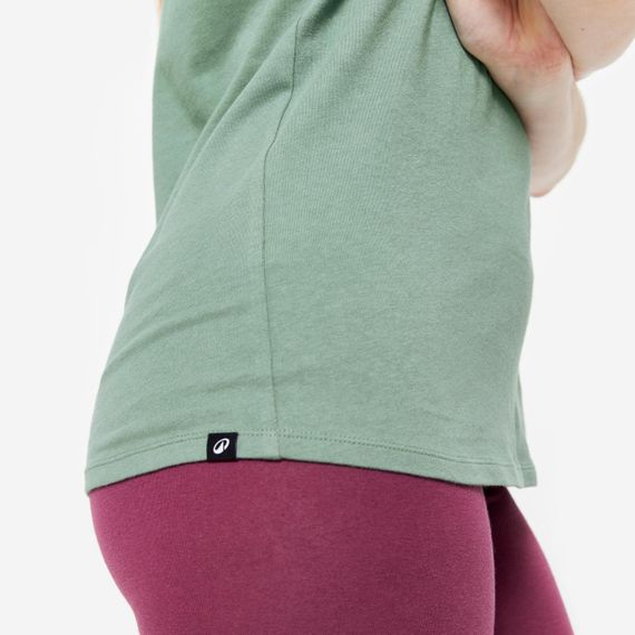 Футболка спортивна жіноча 500 зелена - XS | Зображення 5