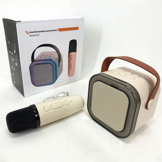 Музыкальный микрофон караоке K12 10W, Беспроводной микрофон блютуз, Караоке LG-879 микрофон оригинал | Зображення 9