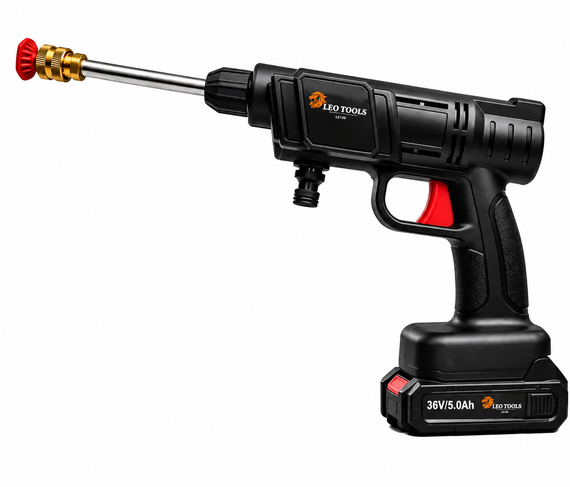 Акумуляторна мийка високого тиску LEO TOOLS 36V портативний автомийник мийка для авто садовий оприскувач