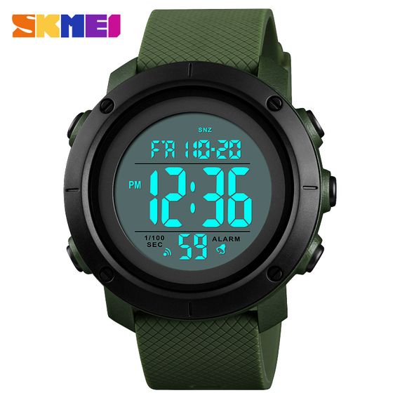 Чоловічий годинник Skmei 1434AGWT Army Green-White | Зображення 2