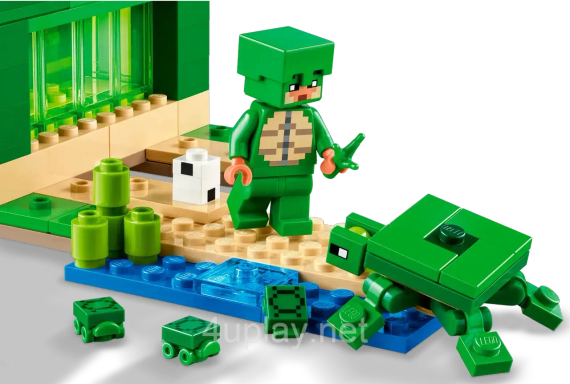 Конструктор LEGO Minecraft Пляжный дом в форме черепахи (The Turtle Beach House) 21254 | Зображення 6