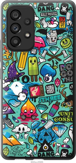 Чехол на Samsung Galaxy A53 A536E Стикер бомбинг 1 "693u-2585-17620"