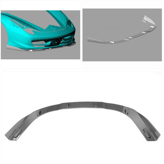 Накладка на передній бампер Lip (2011-2013, Карбон) для Ferrari 458 Italia рр | Зображення 1