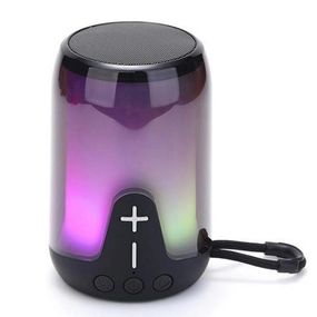 Портативна колонка TG652 5W з RGB підсвічуванням та ремінцем, акумуляторна колонка для музики. IV-189 Колір: чорний