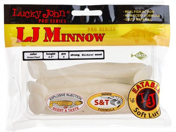 Виброхвосты съедобные LJ Лаки Джон Pro Series MINNOW 4.4in (11.10)/033 5шт. | Зображення 1