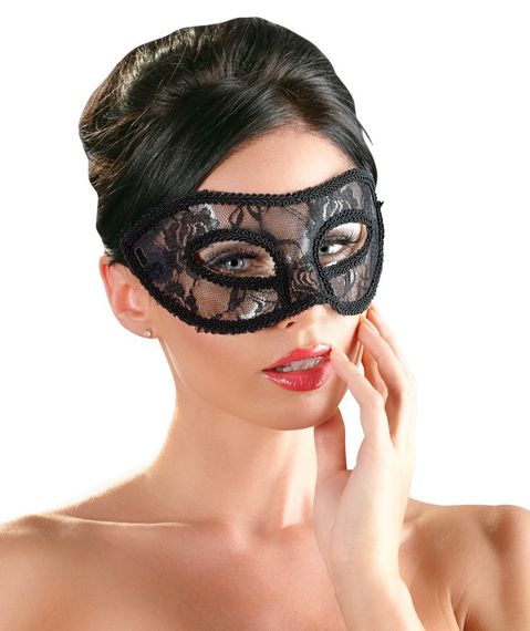 Маска на глаза - 2480271 Cottelli Collection Lace Eye Mask Black Sex Aura | Зображення 1