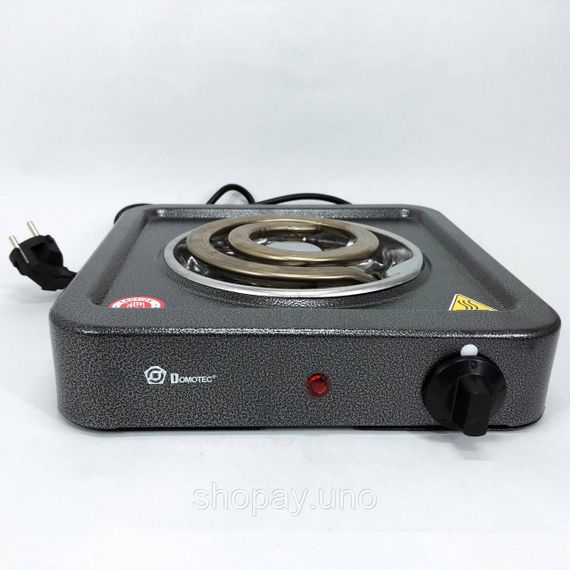 Якісна настільна електроплита Domotec MS-5531 1000 Вт, Настільна електроплита зручна AM-54 | Зображення 3
