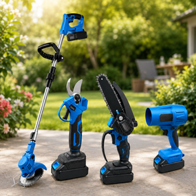 Набор аккумуляторных инструментов для сада 4в1