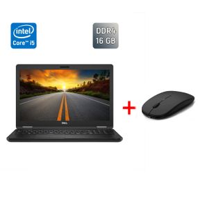Ноутбук Dell Latitude 5580 / 15.6" (1366x768) TN / Intel Core i5-7200U (2 (4) ядра по 2.5 - 3.1 GHz) / 16 GB DDR4 / 256 GB SSD / Intel HD Graphics 520 / WebCam б/у + Подарок Беспроводная мышь / USB