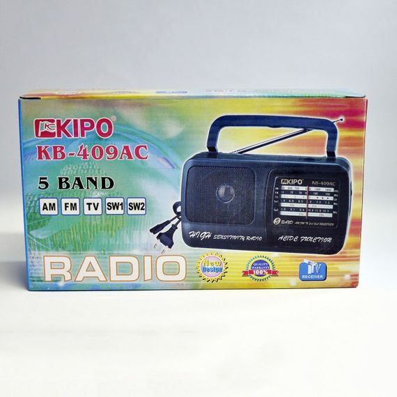 Радіоприймач Kipo KB-409AC потужний радіо FM c usb живлення від батареї R20 або від мережі | Зображення 1