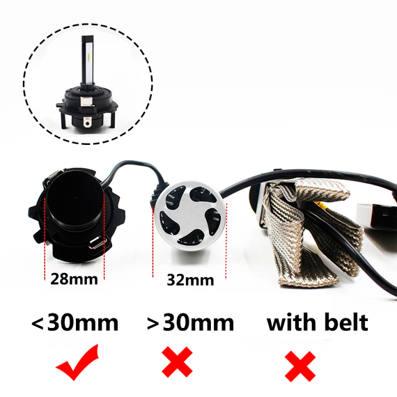 Адаптер перехідник для ксенону та LED ламп H7 TK-119 Volkswagen Golf 5, Jetta, Sagitar, Caddy | Зображення 4