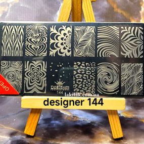 Пластина 144 для стемпінгу Designer Professional (12х6см)