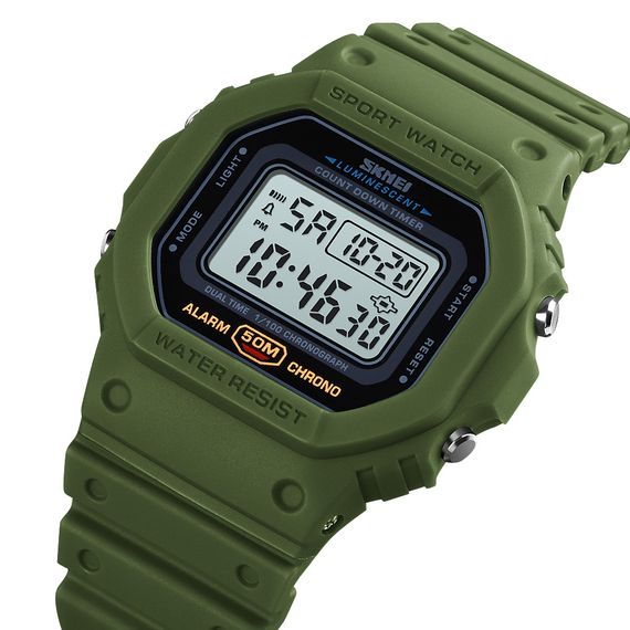 Чоловічий годинник Skmei 1628 Military | Зображення 1