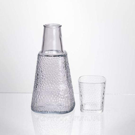 Кувшин 1 литр со стаканом 1 шт по 200 мл Прозрачный HP-19-PYF-3