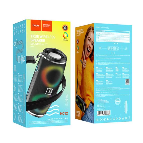 Портативна колонка HOCO HC12 Sports BT speaker Black | Зображення 2
