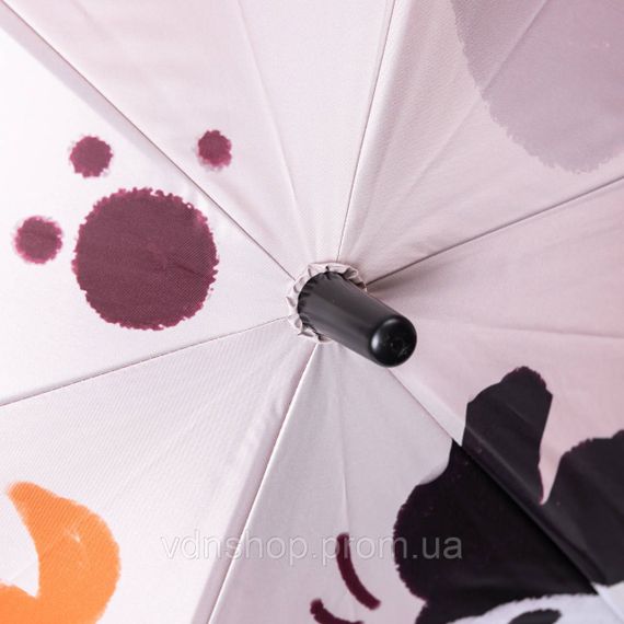 Парасолька дитяча механічна елегантна з принтом міцна надійна з поліестеру діаметр 90 см Бежевий HP-23-13BE | Зображення 7