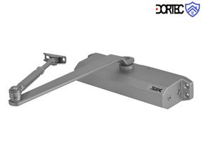 Доводчик DT-514H с фиксацией в открытом положении,45-85 кг,248x45x72,серебро