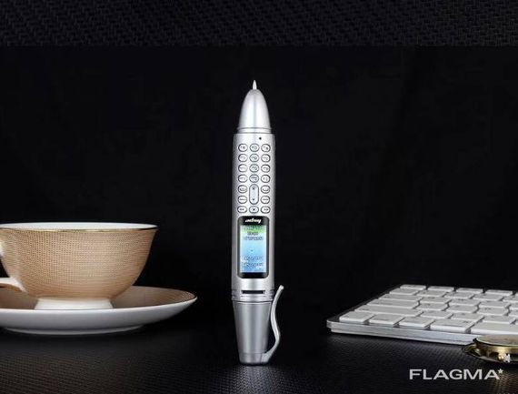 Ручка мобильный телефон портативный с камерой 0.08 MP и Bluetooth AK 007 (Серый) | Зображення 2