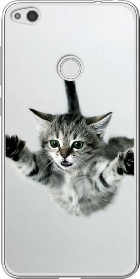 Чехол на Huawei P8 Lite (2017) Летящий котёнок "2322u-777-17620"