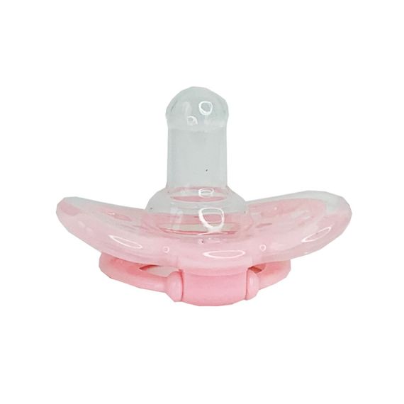Детская пустышка силиконовая MGZ-0517(Pink) круглая | Зображення 1