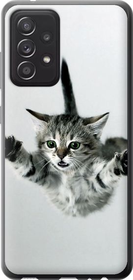 Чехол на Samsung Galaxy A52s 5G A528B Летящий котёнок "2322u-2583-17620"