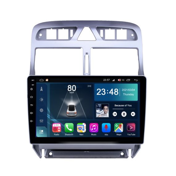 Штатна магнітола Torssen Peugeot 307 02-13 FL9 4+64Gb 4G Carplay DSP | Зображення 1