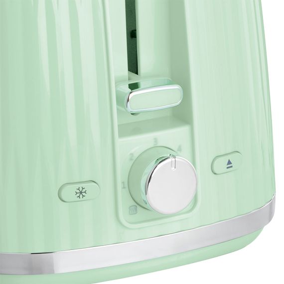 Тостер Russell Hobbs Eden 800Вт, пластик, підігрів, розморожування, фісташковий (27374-56) | Зображення 2