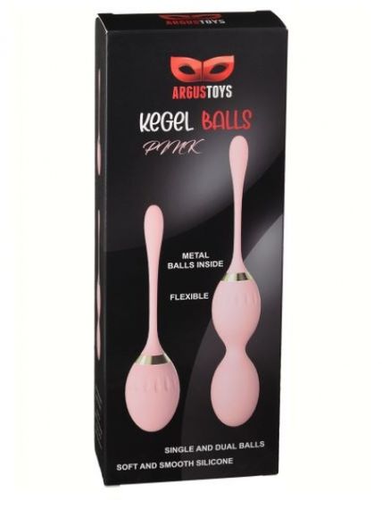 Набір вагінальних кульок Argus Toys Kegel Balls, рожевий | Зображення 1
