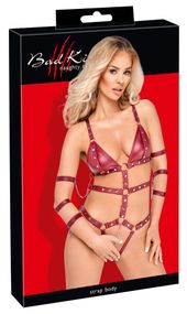 Боді - 2480514 Bad Kitty Strap Body, red - S sexstyle