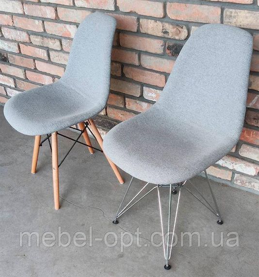 Стілець Eames тканина, сірий на букових ногах висота сидіння 46 см | Зображення 3