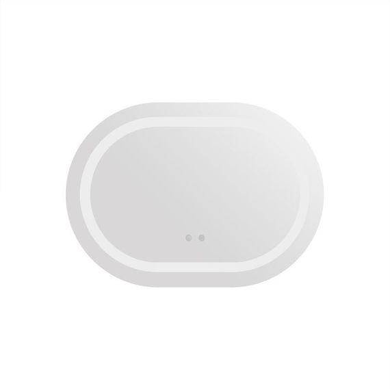 Зеркало Qtap Gemini 600х800 с LED-подсветкой Touch, с антизапотеванием, с диммером, рег. темп цвета (3000-6500K) | Зображення 2