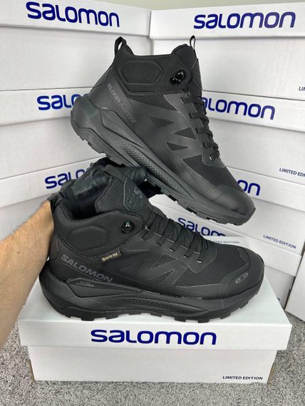 Кросівки зимові  Salomon Elixir Activ Fur All Black Fur Хутро А4780 | Зображення 6
