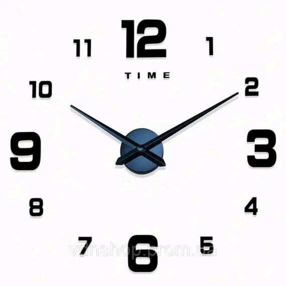Годинник настінний діаметр 10 см круглий на кухню в стилі лофт HP-3Y-1B