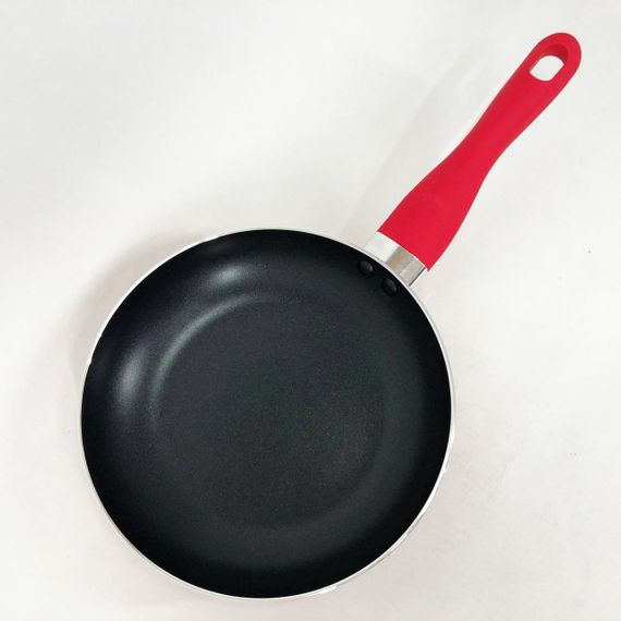 Сковорода Con Brio CB-2014 із антипригарним покриттям Pfluon 20 см, якісна сковорода. Колір: червоний | Зображення 8