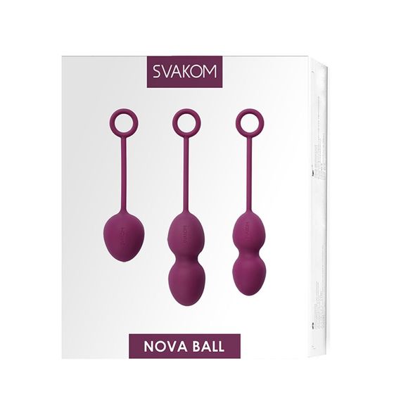 Набір вагінальних кульок зі зміщеним центром ваги Svakom Nova Violet | Зображення 5